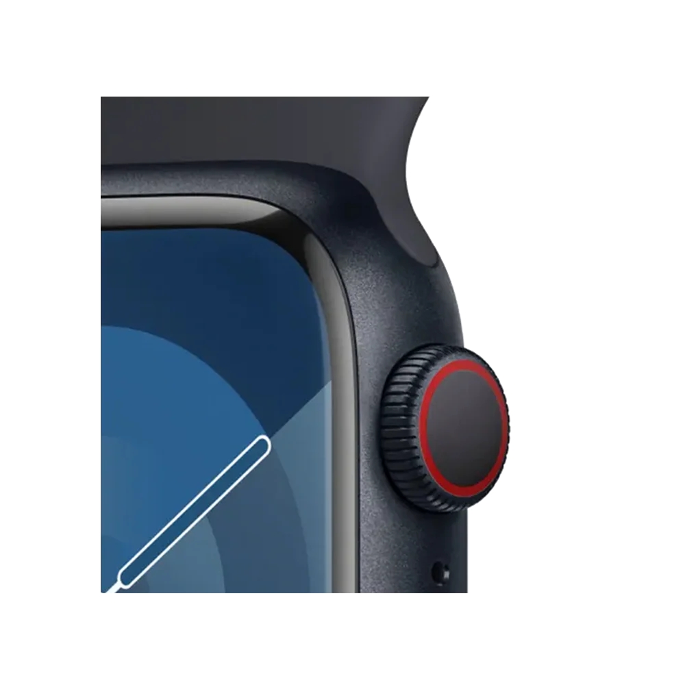 Apple Watch Series 9 - GPS + Cellular 41mm - Midnight Aluminium Case - Sport Band - S/M - Image 3