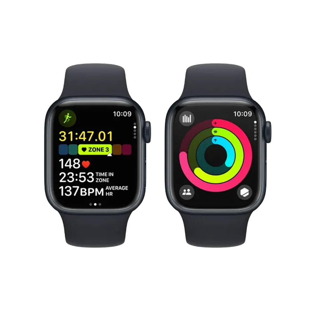 Apple Watch Series 9 - GPS + Cellular 41mm - Midnight Aluminium Case - Sport Band - S/M - Image 5