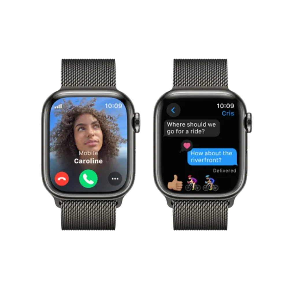 Apple Watch Series 9 GPS + Cellular 45Mm Stainless Steel Case With Milanese Loop - Image 3